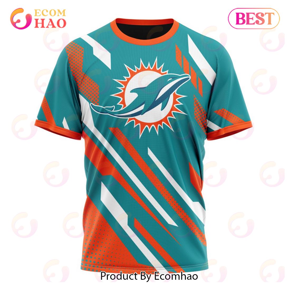 Miami Dolphins Shop - NFL Miami Dolphins Special MotoCross Concept 3D T Shirt