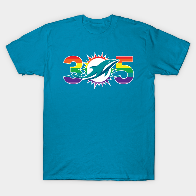 Miami Dolphins Shop - 305 PRIDE T Shirt 1 1