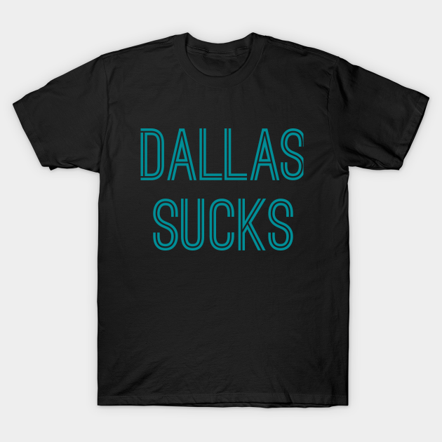Miami Dolphins Shop - Dallas Sucks Aqua Text T Shirt 1