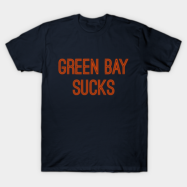 Miami Dolphins Shop - Green Bay Sucks Orange Text T Shirt 1