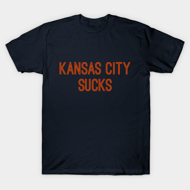 Kansas City Sucks (Orange Text) T-Shirt