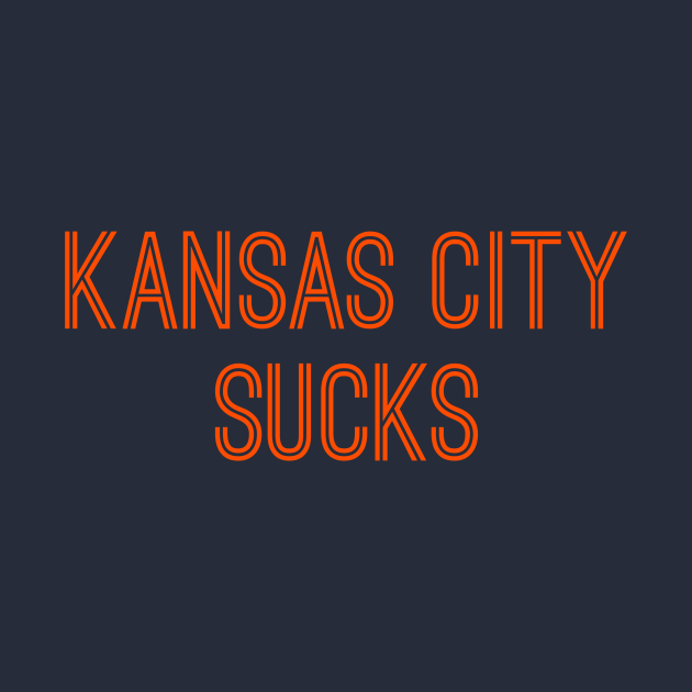 Miami Dolphins Shop - Kansas City Sucks Orange Text T Shirt 2