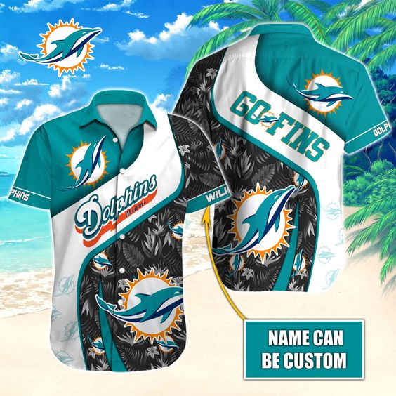 Miami Dolphins Hawaiian Shirt Custom Name 3D