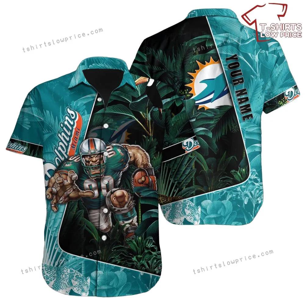 Miami Dolphins Hawaiian Shirt NFL Football Personalized Cheap Hawaiian Shirt For Men Women