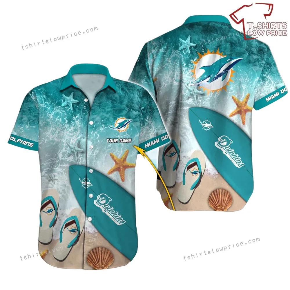 Miami Dolphins Shop - Miami Dolphins Hawaiian Shirt NFL Football Personalized Hawaiian Shirt For Men And Women