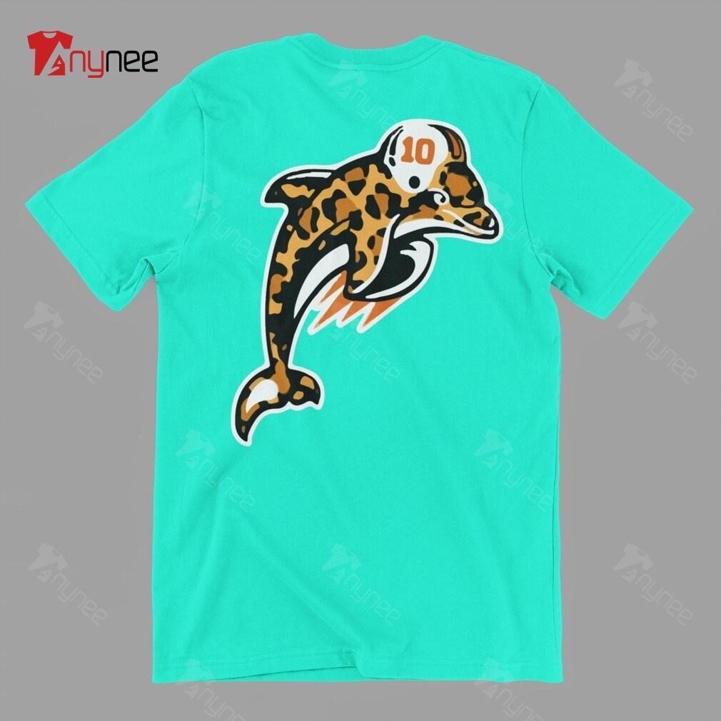 Miami Dolphins Shop - Miami Dolphins Shirt CHEETAH FISH Football Wide Receiver 1