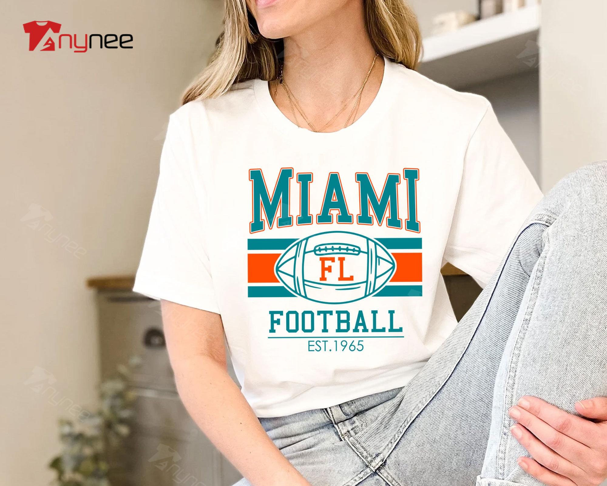 Miami Dolphins Shop - Miami Dolphins Shirt Miami Football Vintage