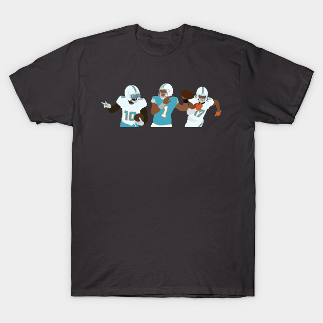 Miami Dolphins Shop - Miami trio T Shirt 1