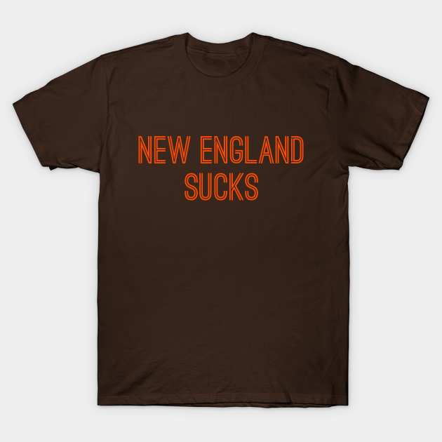 Miami Dolphins Shop - New England Sucks Orange Text T Shirt 1