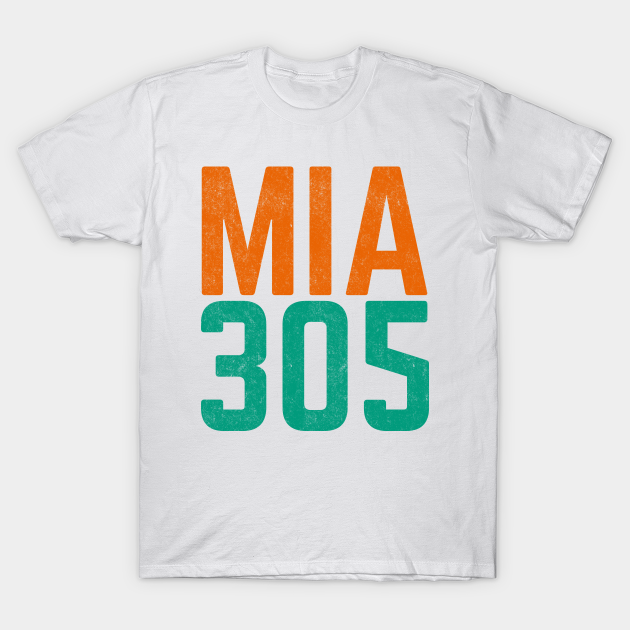 Miami Dolphins Shop - MIA 305 T Shirt 1