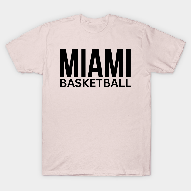 Miami Dolphins Shop - Miami Basketball Typography T Shirt 1
