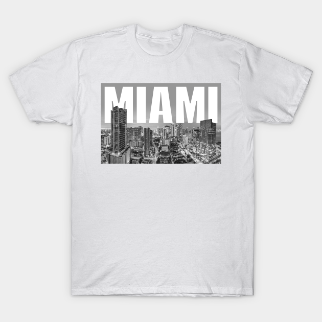 Miami Dolphins Shop - Miami Cityscape T Shirt 1
