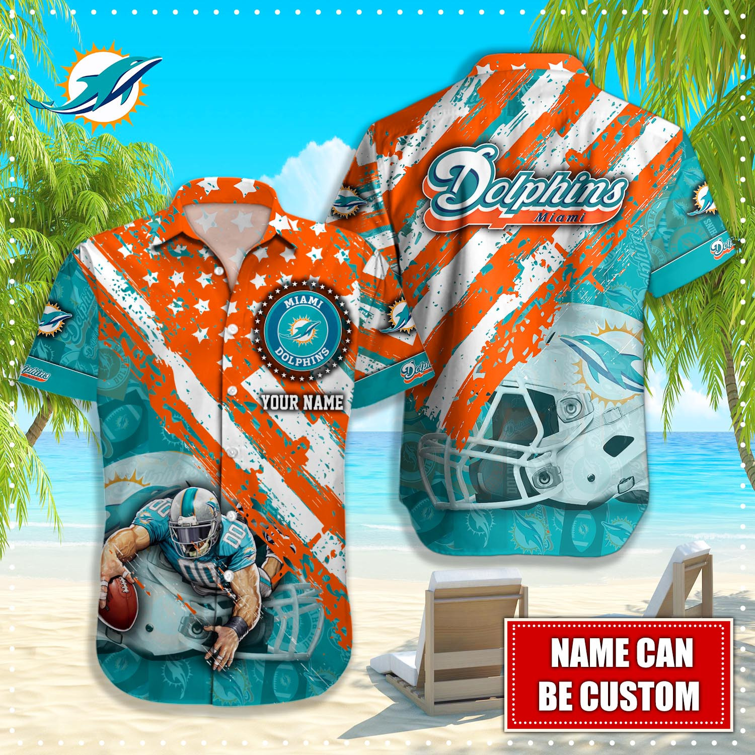 Miami Dolphins NFL Custom Hawaiian Shirt