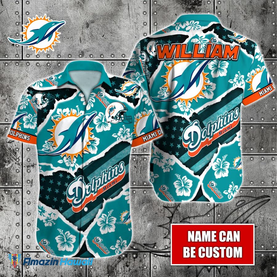 Miami Dolphins Nfl hawaiian Shirt Custom