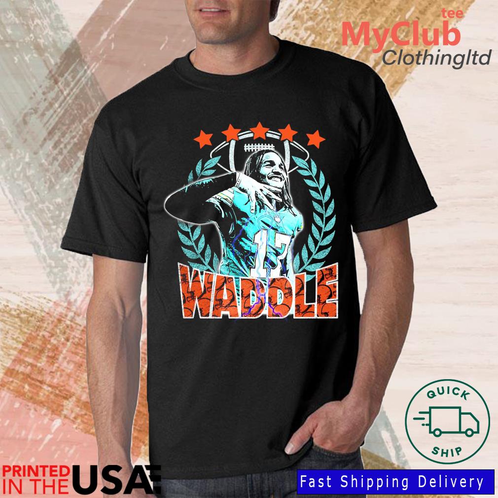Miami Dolphins Shop - Number 17 Jaylen Waddle Miami Dolphins Shirt