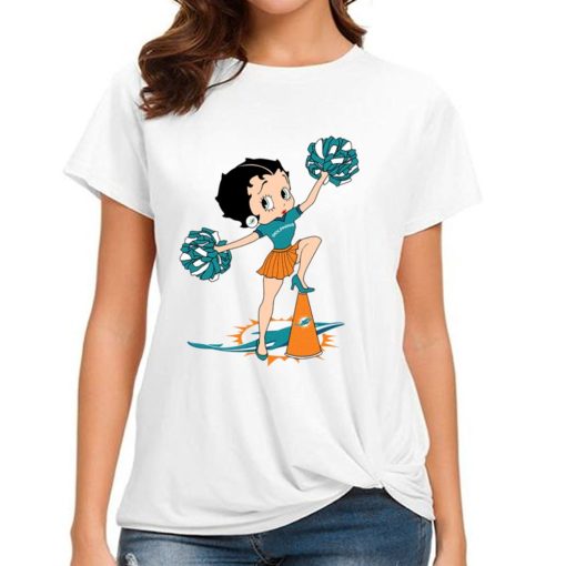 Miami Dolphins Shop - Betty Boop Halftime Dance Miami Dolphins T Shirt