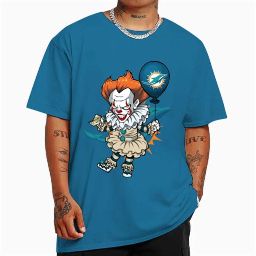 Miami Dolphins Shop - It Clown Pennywise Miami Dolphins T Shirt