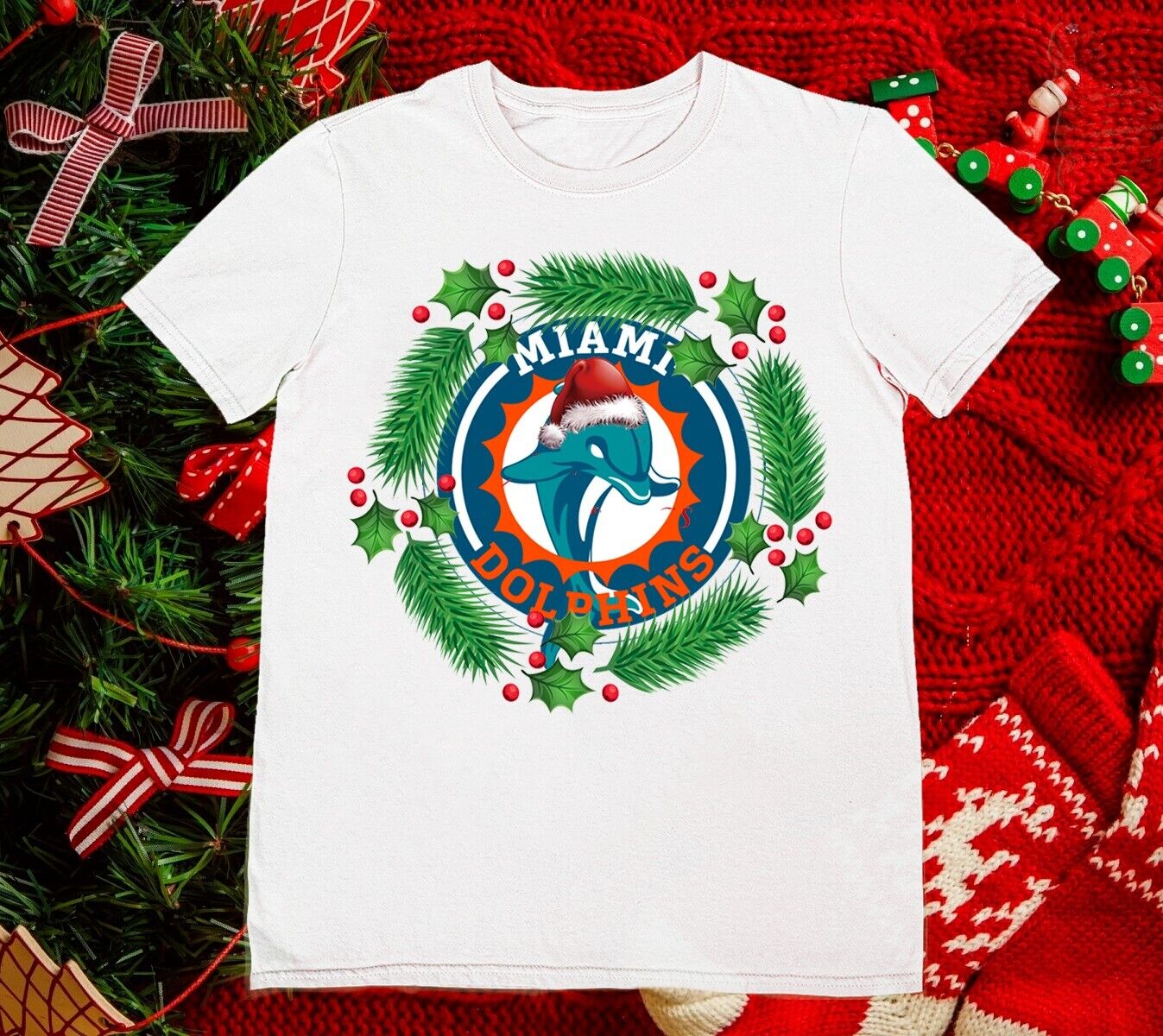 Miami Dolphins Shop - Merry Christmas Miami Dolphins T shirt