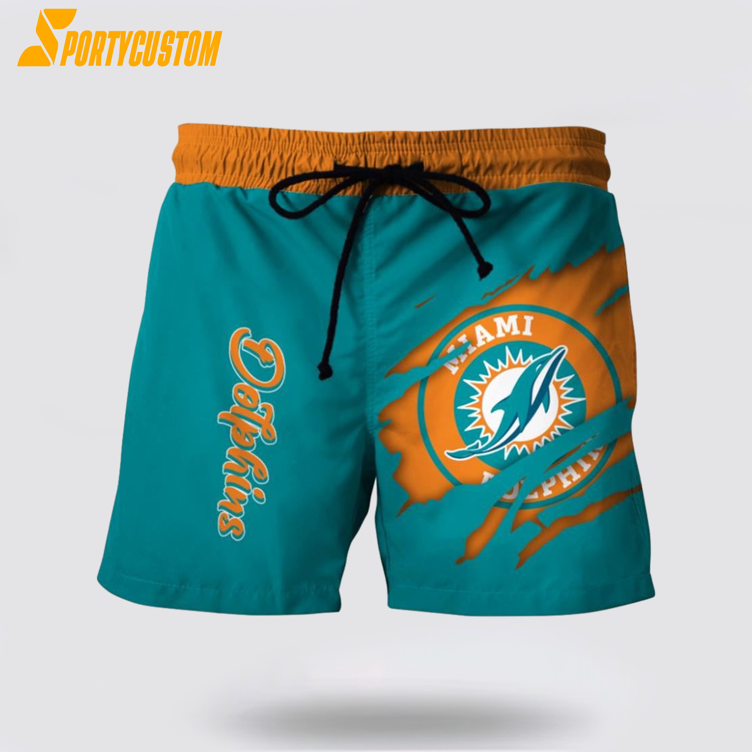 Miami Dolphins Shop - Miami Dolphins Mens Nfl Beach Board Shorts For Football Fans