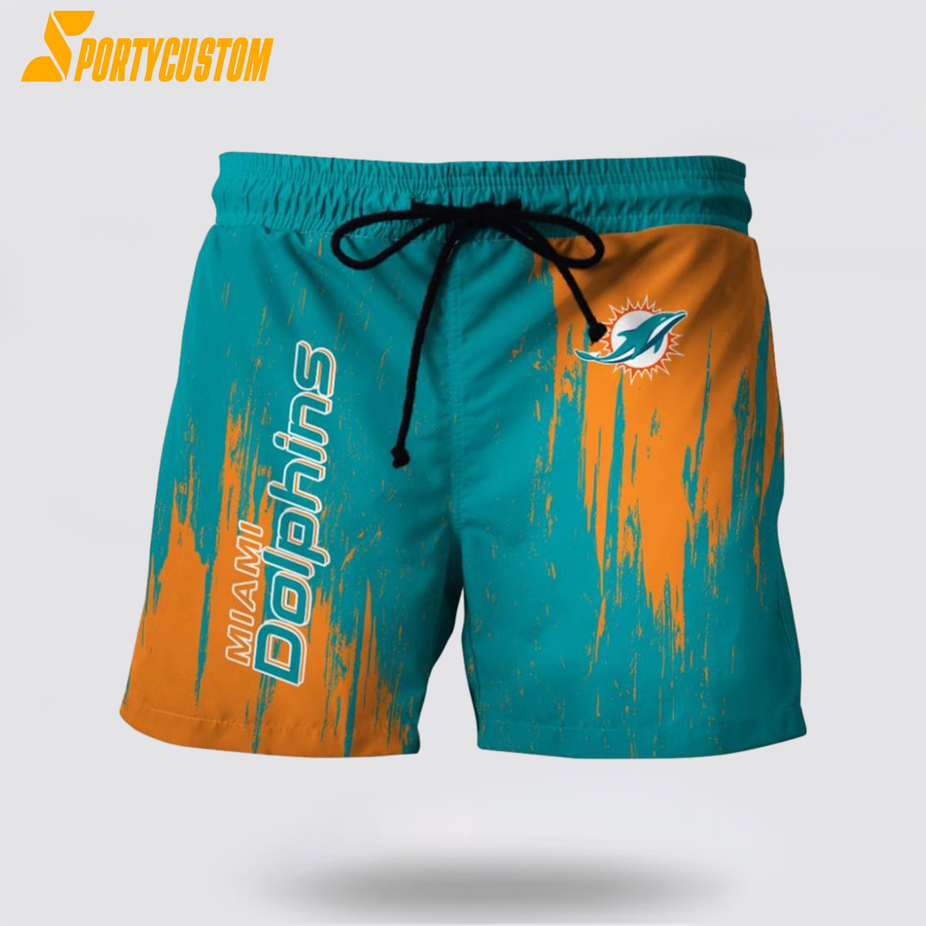 Miami Dolphins Shop - Miami Dolphins Mens Nfl Beach Board Shorts Stand Out With Official Team Spirit