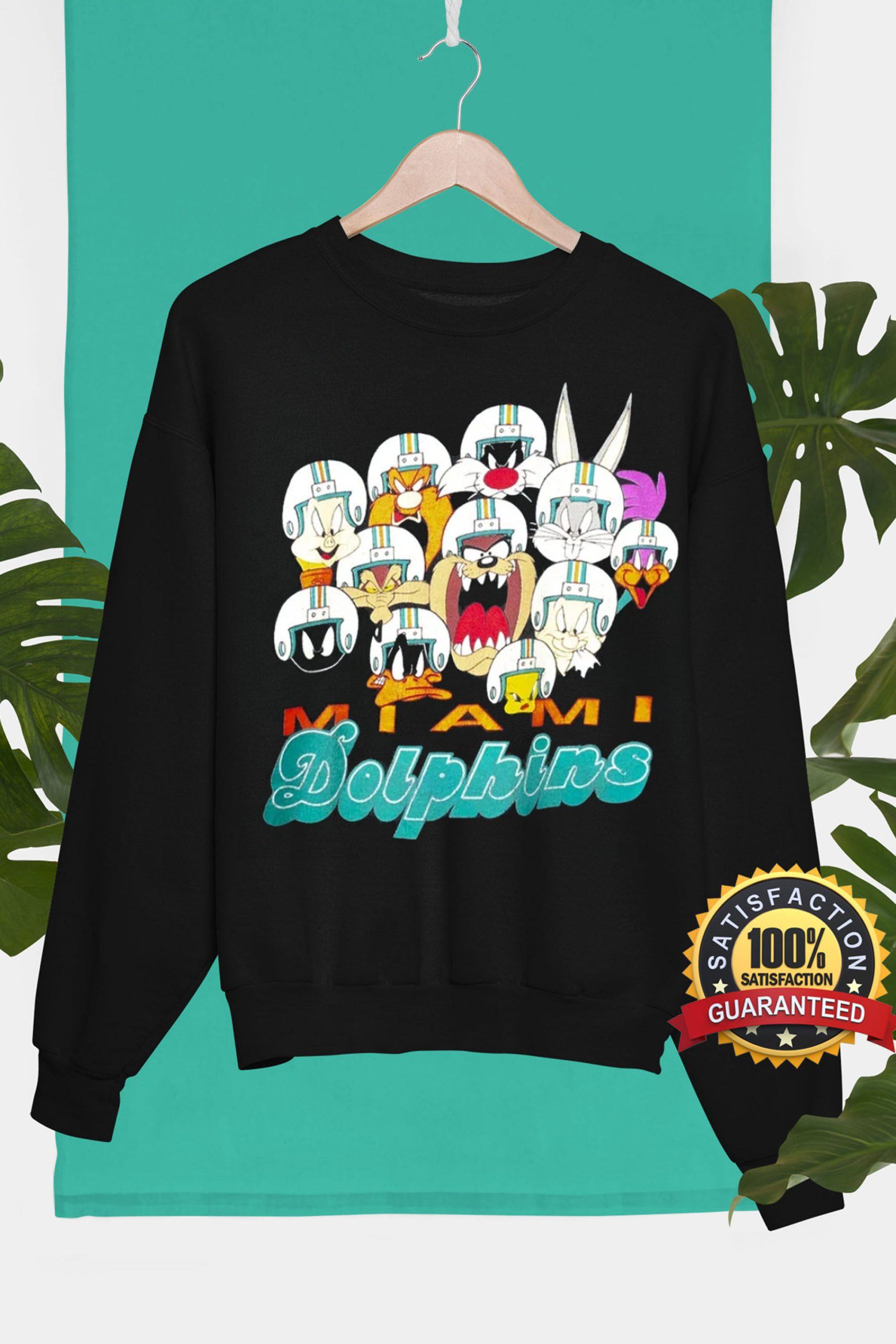 Miami Dolphins Shop - Vintage 1995 Looney Tunes Miami Dolphins Football Team T Shirt