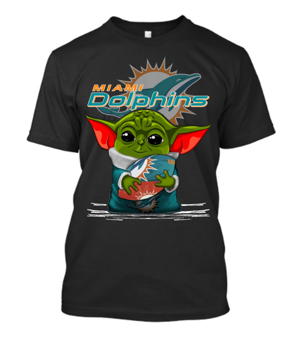 Miami Dolphins Shop - Yoda V3 Miami Dolphins T Shirt