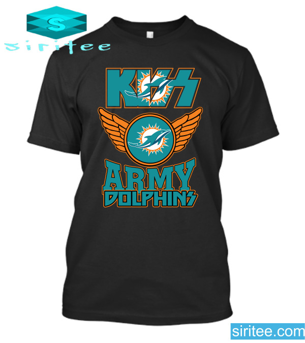 Miami Dolphins Shop - Kiss NFL121 Miami Dolphins T Shirt