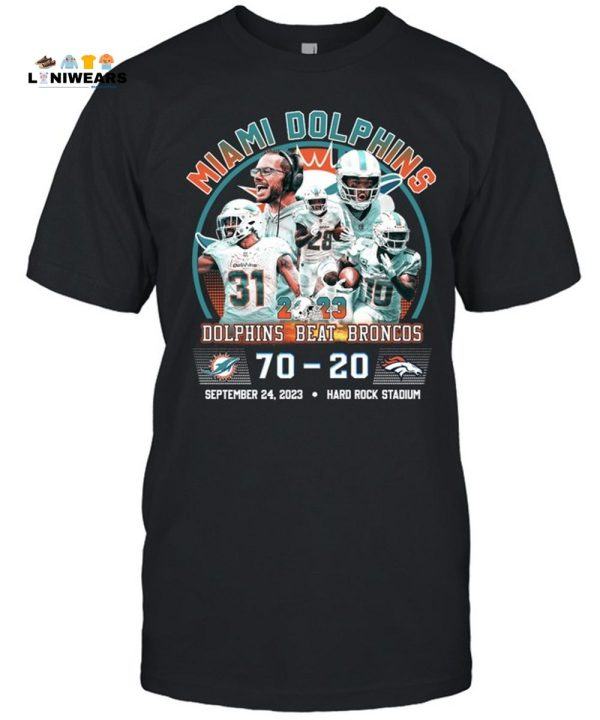 Miami Dolphins Shop - Miami Dolphins Beat Broncos Limited Edition T Shirt