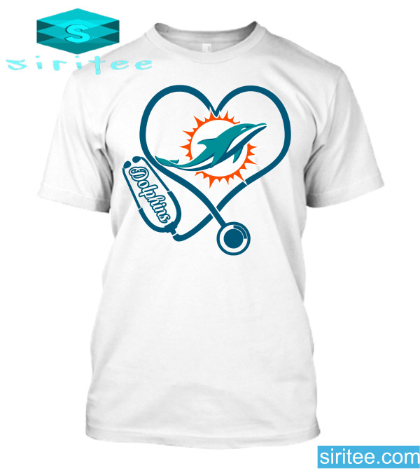 Miami Dolphins Shop - Nurse Love Miami Dolphins T Shirt