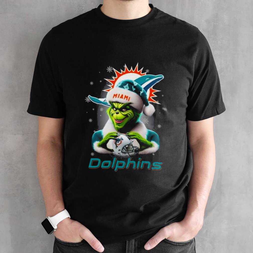 Miami Dolphins Shop - GRINCH PERFECT GIFT FOR FANS CHRISTMAS MIAMI DOLPHINS T SHIRT 1