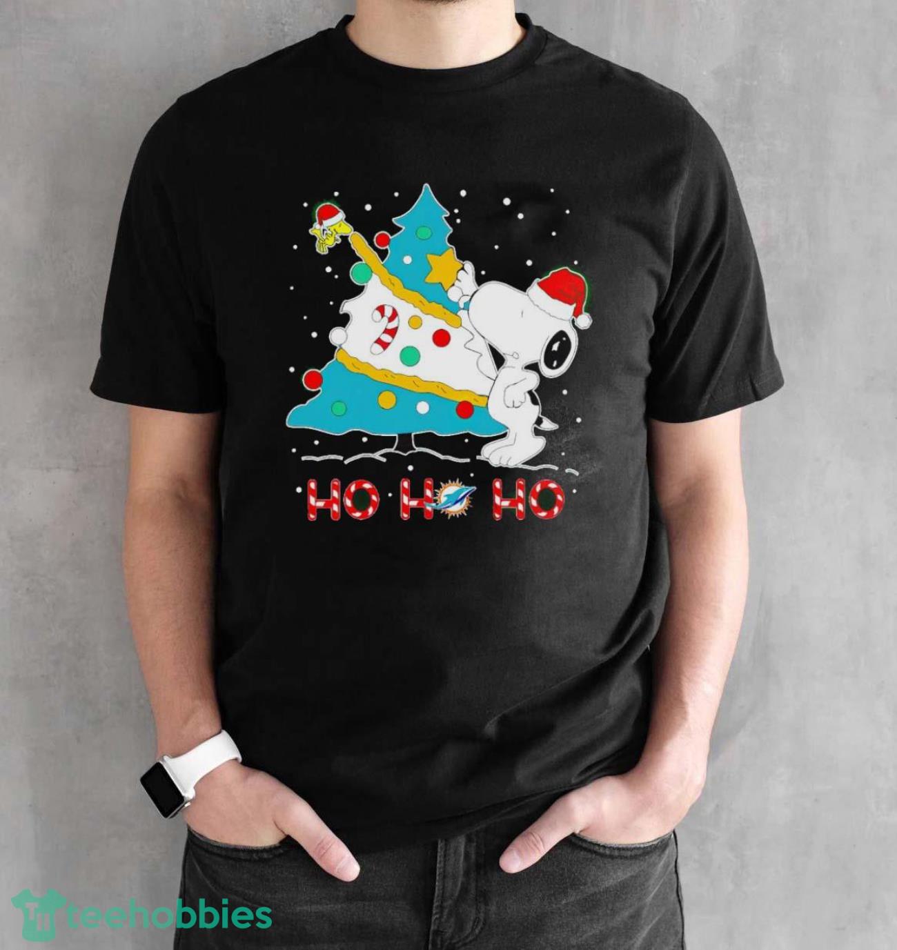 Miami Dolphins Shop - Snoopy and Woodstock Miami Dolphins Christmas T shirt