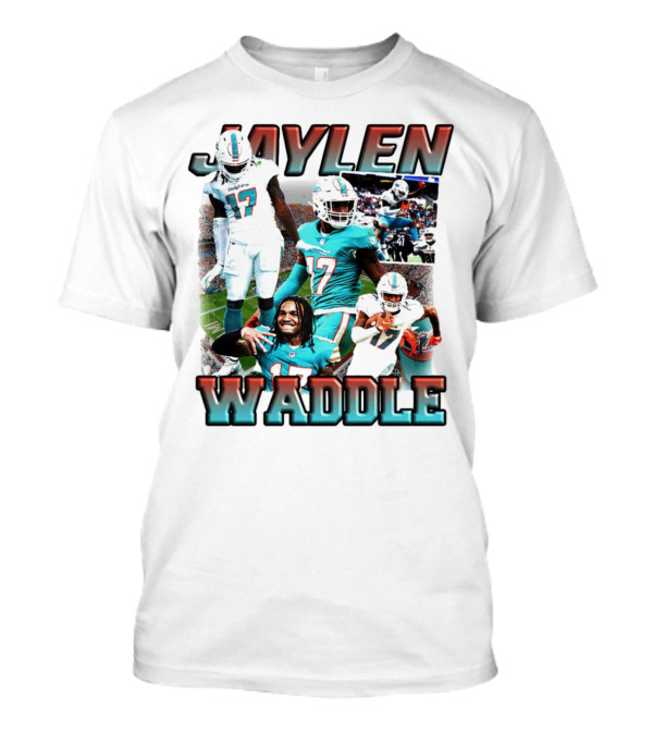 Miami Dolphins Shop - Jaylen Waddle Miami Dolphins football T Shirt