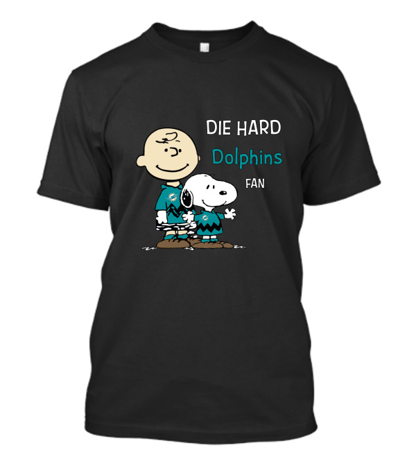 Miami Dolphins Shop - The Die Hard Miami Dolphins Fans Snoopy T Shirt