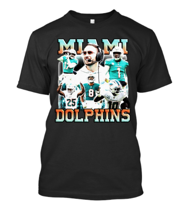 Miami Dolphins Shop - Miami Dolphins football members vintage T Shirt