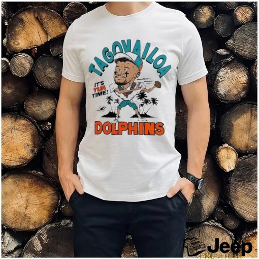 Miami Dolphins Shop - Tua Tagovailoa Miami Dolphins Its Tua Time Caricature Shirt