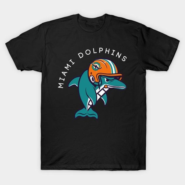 Miami Dolphins Shop - Dolphins Helmet Funny Miami T Shirt 1