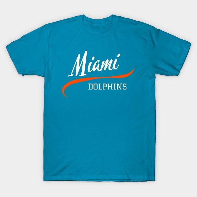 Miami Dolphins Shop - Dolphins Wavy T Shirt 1