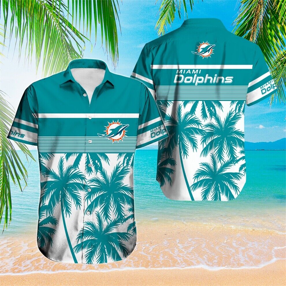 Miami Dolphins Men’s Hawaiian Shirts Gift Fans V1
