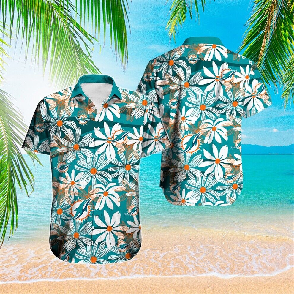 Miami Dolphins Shop - Miami Dolphins Mens Hawaiian Shirts Gift Fans V3