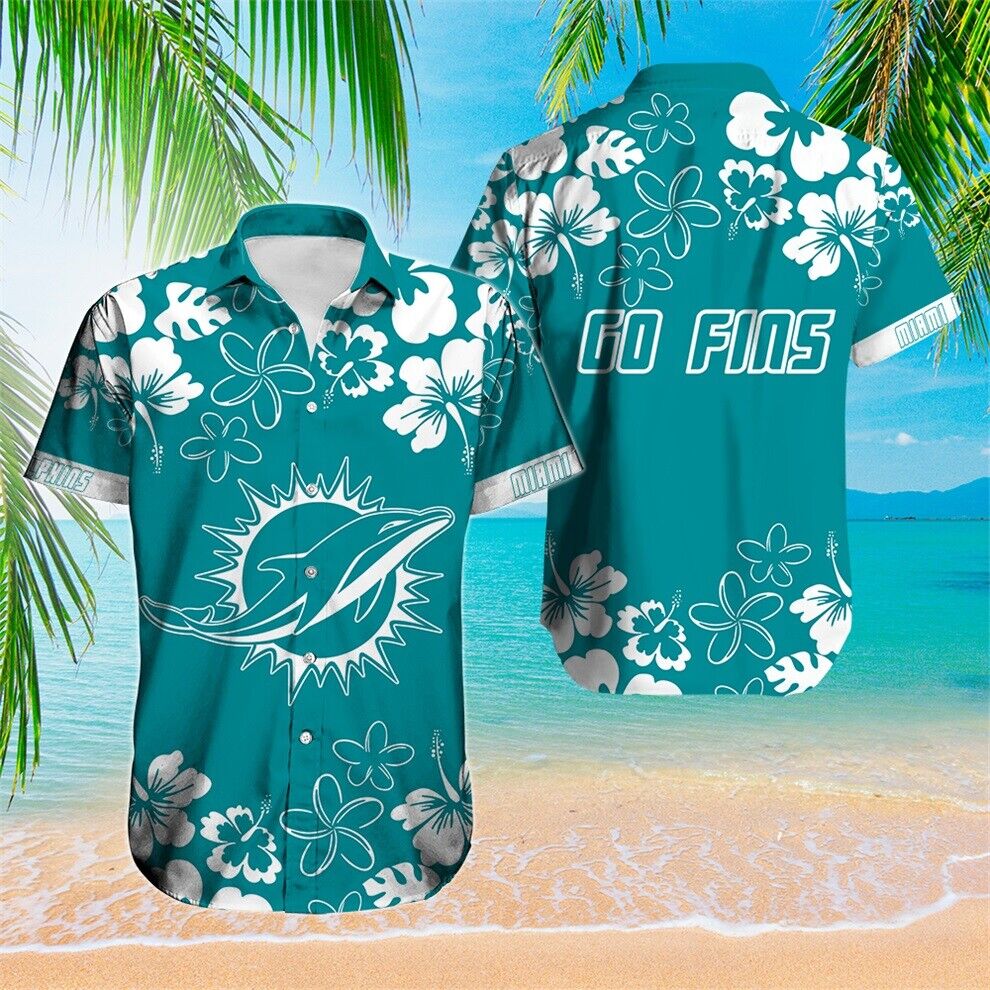 Miami Dolphins Shop - Miami Dolphins Mens Hawaiian Shirts Gift Fans V5