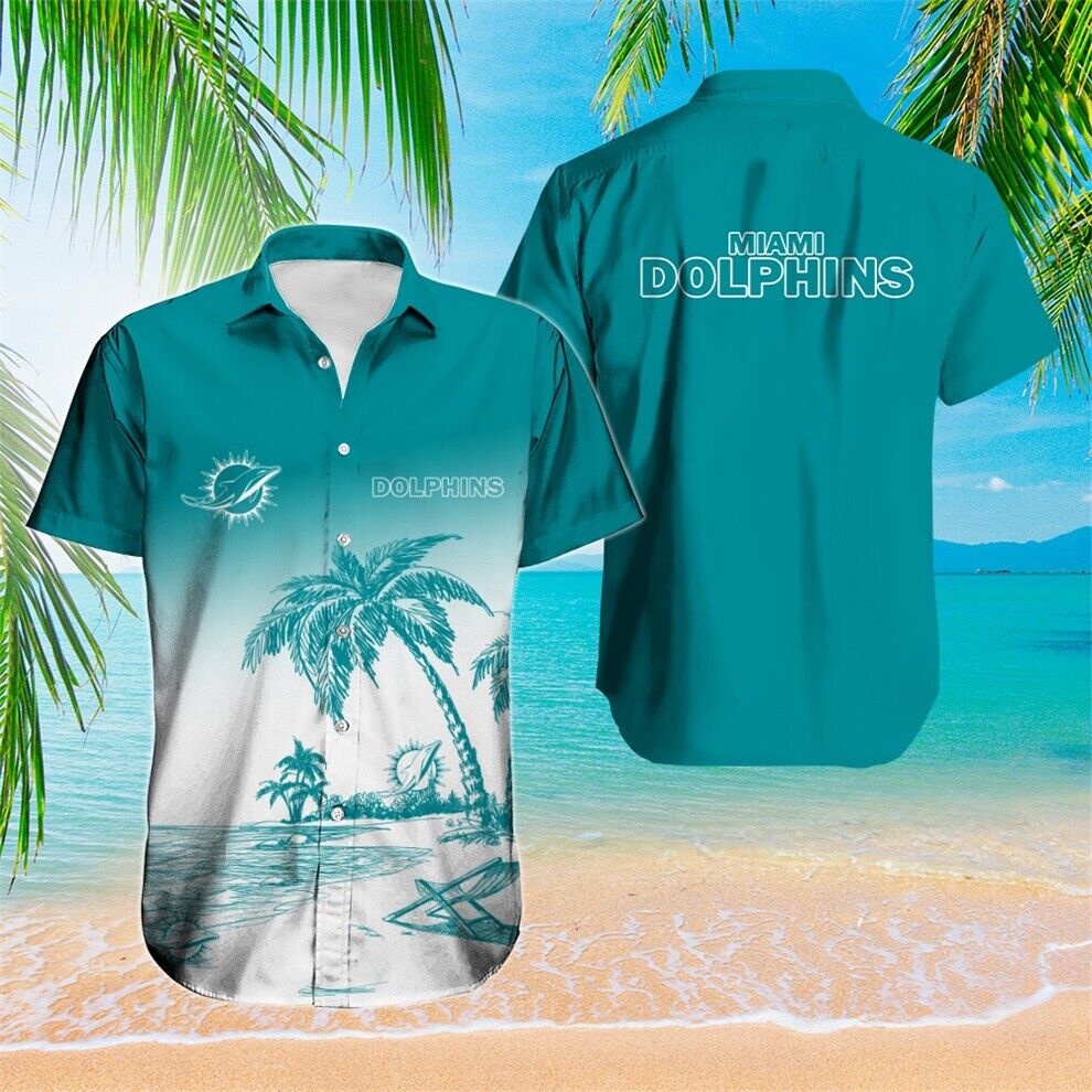 Miami Dolphins Shop - Miami Dolphins Mens Hawaiian Shirts Gift Fans