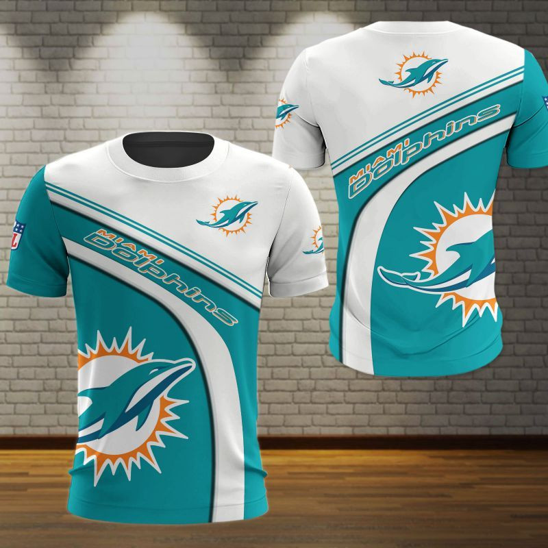 Miami Dolphins Shop - Miami Dolphins Printing T Shirt