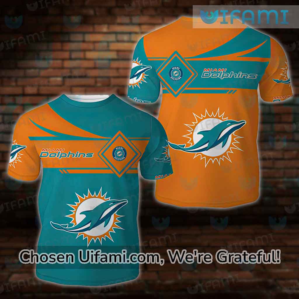 Miami Dolphins Shop - Miami Dolphins Youth T Shirt 3D Playful Miami Dolphins Gift