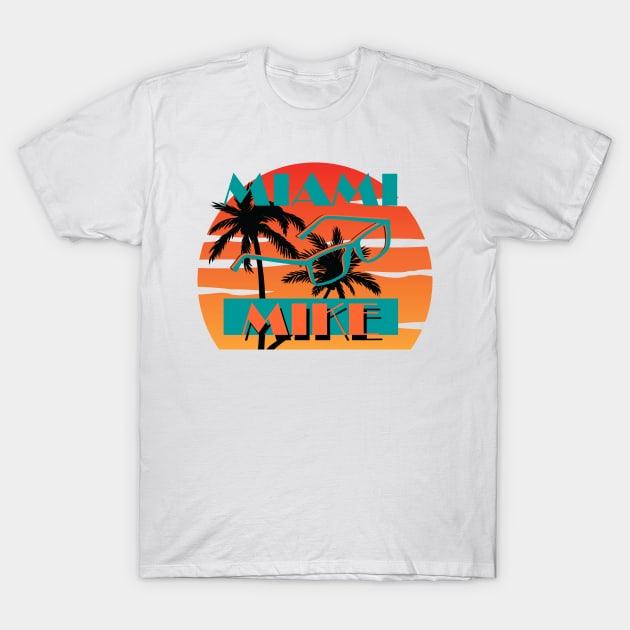 Miami Dolphins Shop - Miami Mike its all about the glasses T Shirt 1