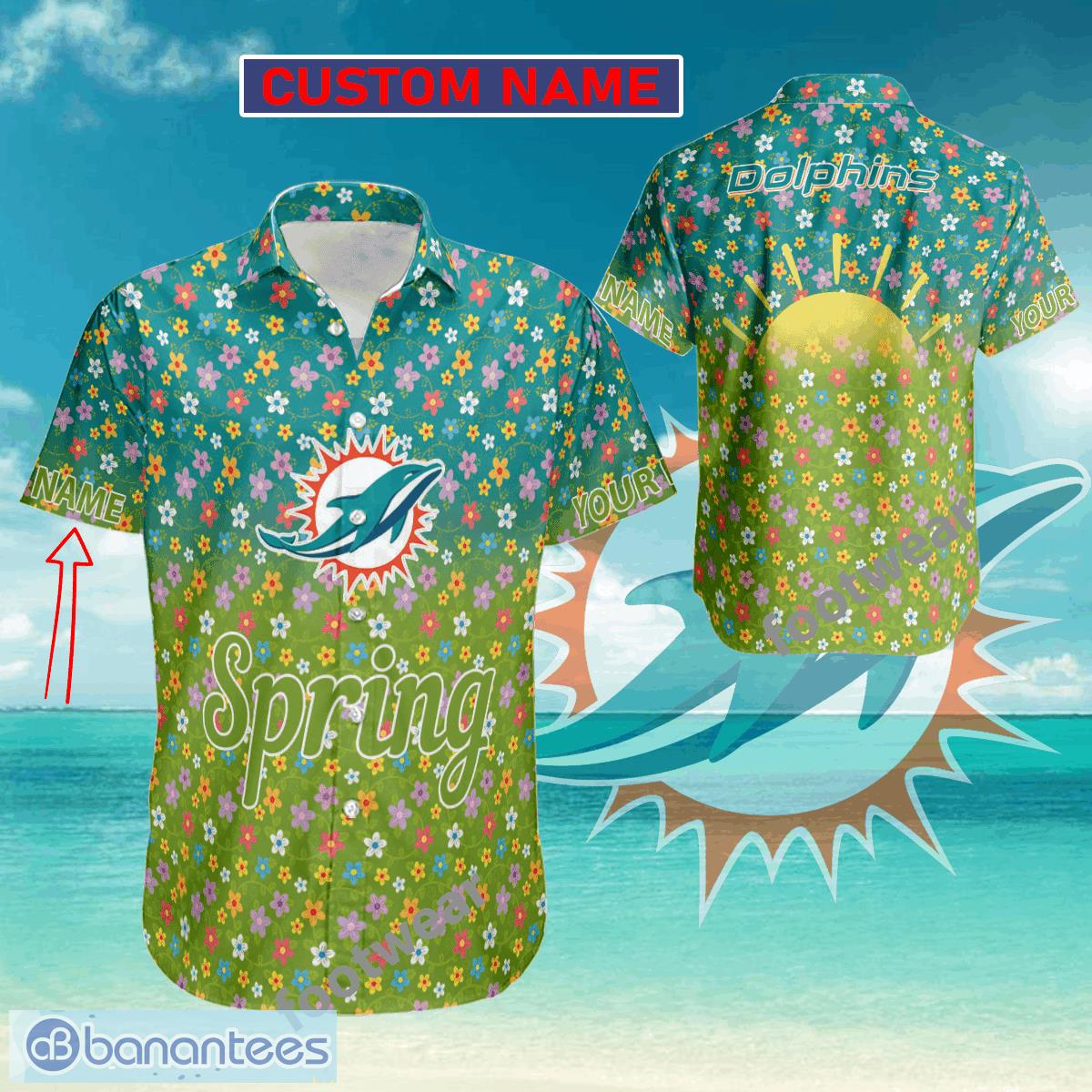 Miami Dolphins Shop - NFL Miami Dolphins Souvenir Logo 3D Hawaiian Shirt