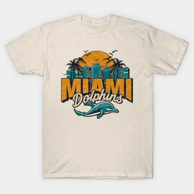 Miami Dolphins Shop - vintage miami dolphins T Shirt 1