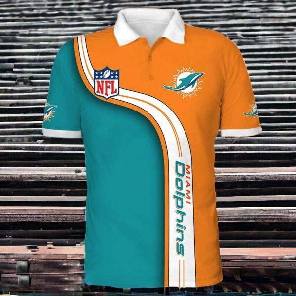 Men’s Miami Dolphins Polo Shirts Impressive Gift