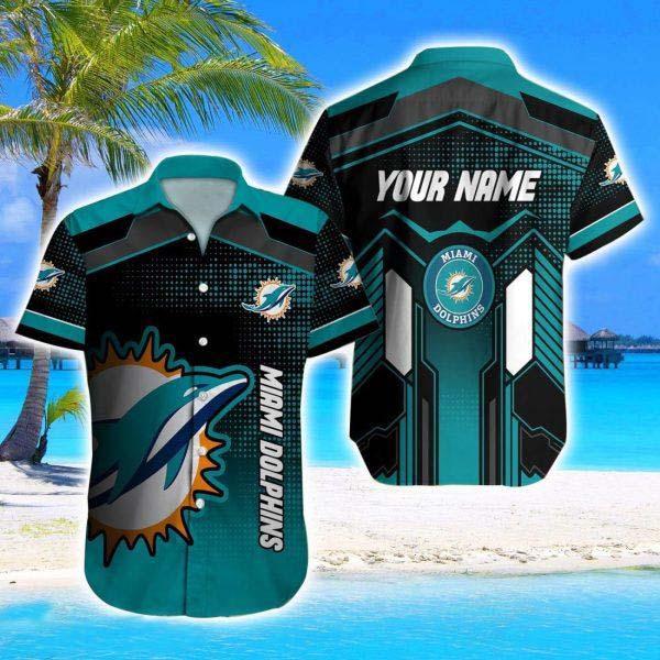 Miami Dolphins NFL Hawaii Shirt Custom Name For Big Fans