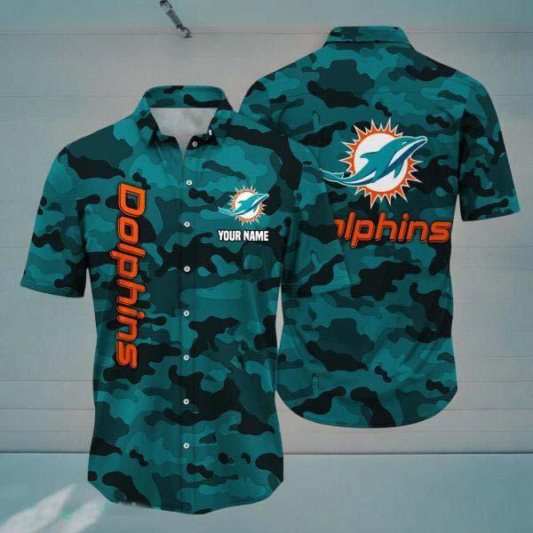 Miami Dolphins NFL Hawaiian Shirt Custom Name Special Design For Fans Sports