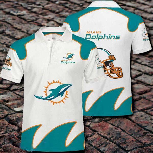 Miami Dolphins Polo Shirts Impressive Gift White